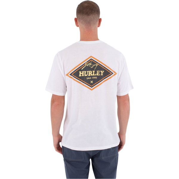 2026 Hurley Mens Printing Press Samp T-Shirt MTSEUED0017 - White